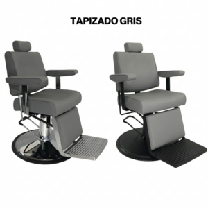 Sillón Barbero Cut Black Gris – F