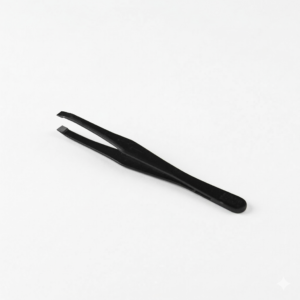 Pinza Depilar 9 Cm.Negra P/Recta - EUROSTIL