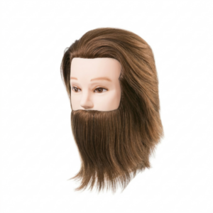 Cabeza Maniquí Daniel Con Barba Cab. Natural 15 - BARBER LINE