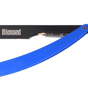 Navaja De Carril Mango Plastico Azul - BLESSED