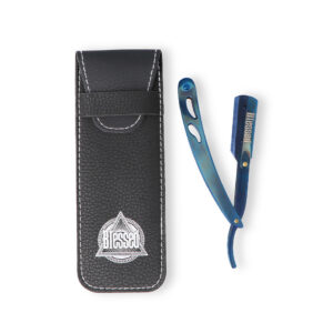 Navaja De Mariposa Mango Metal Azul - BLESSED