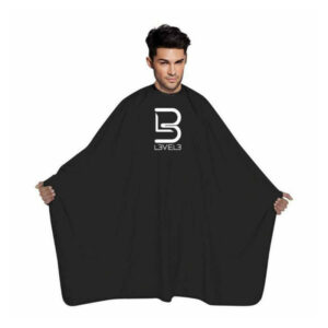 Capa Profesional Negra Con Cuello De Silicona Y Cierre Con Corchete - L3VEL3